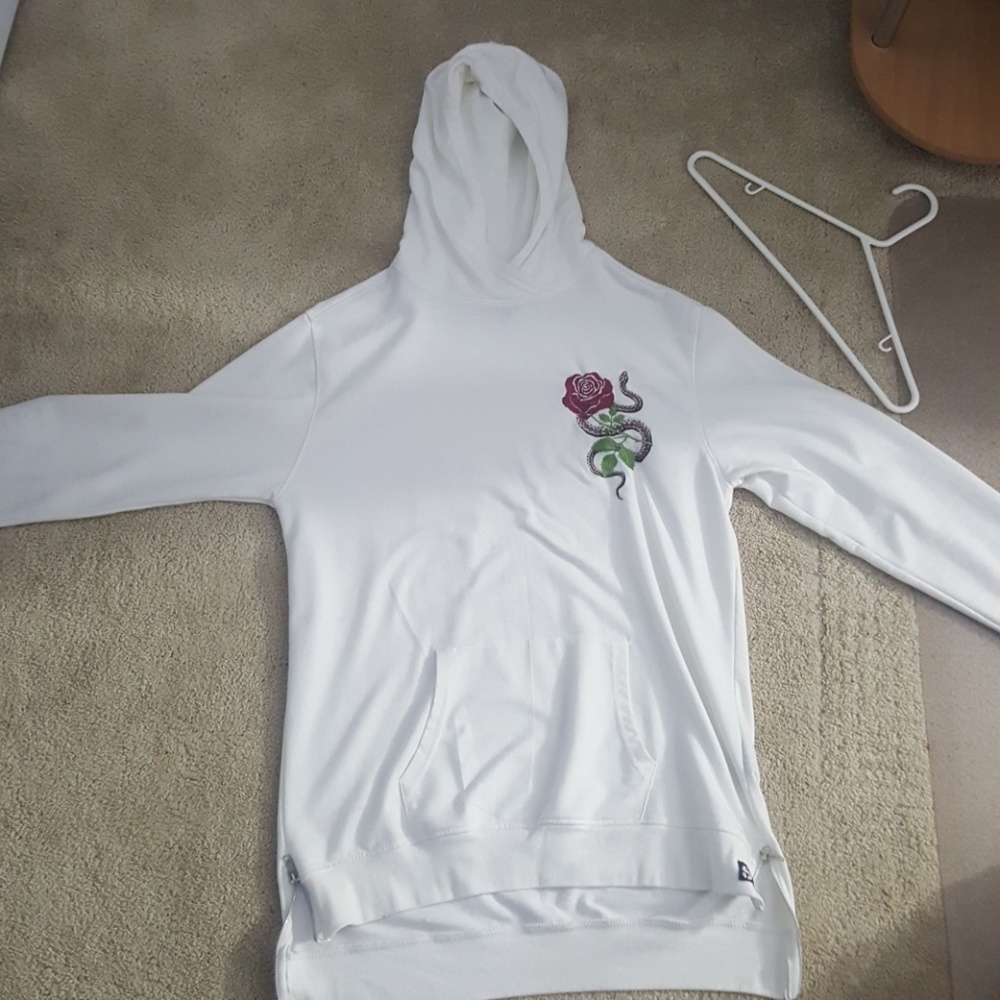 White snake/rose hoodie